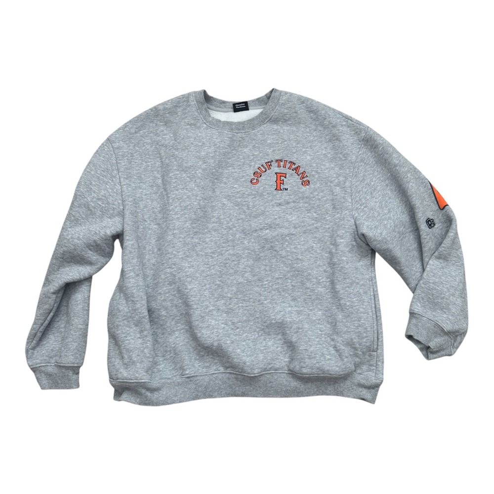Cal State Fullerton Vintage Women's Gray Sweatshirt Block Letter (SMALL)